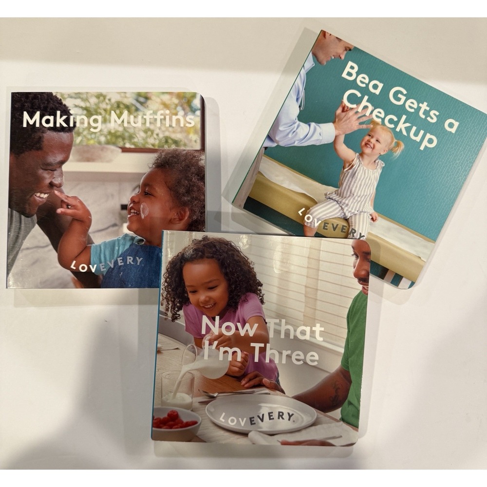 Lovevery Board Books Lot Of 3 Making Muffins, Bea Gets A Checkup, Now That I'm 3